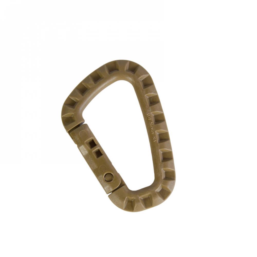 TAC LINK Karabinerhaken tan