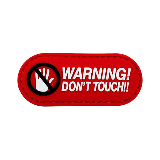 3D PVC Patch Don´t touch! nachtleuchtend