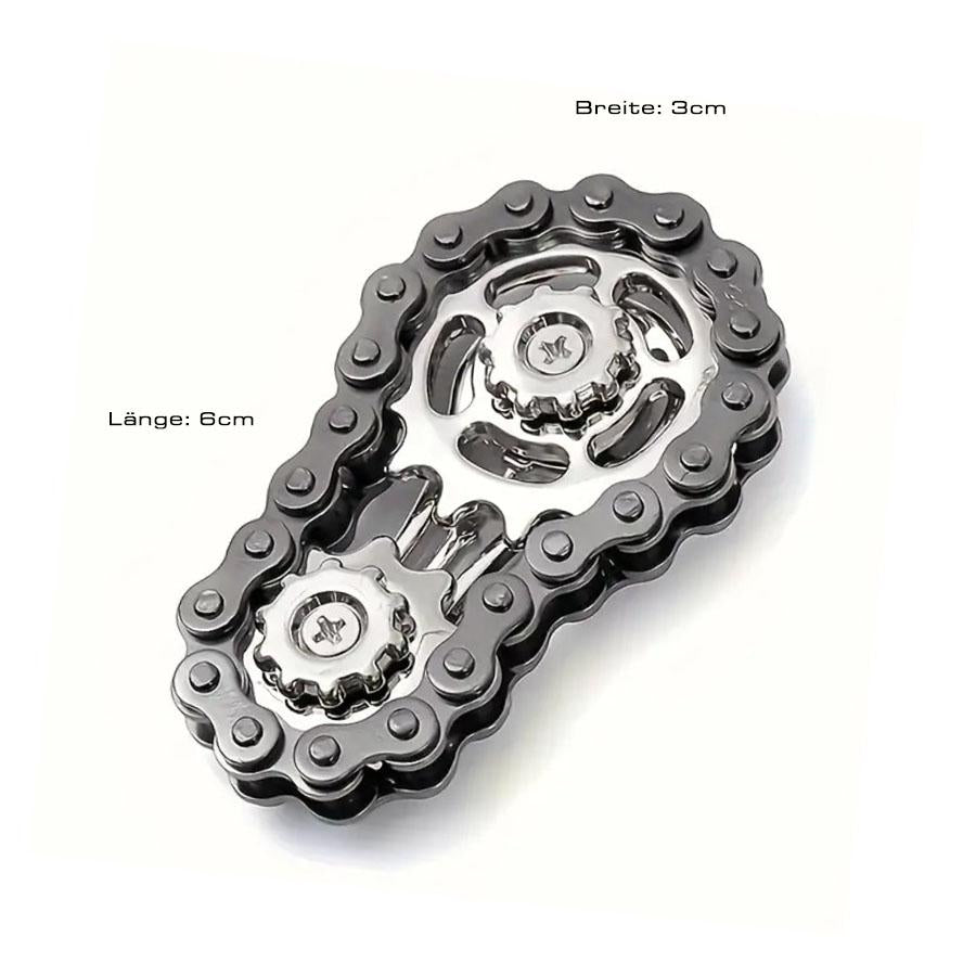 Ketten Fidget Spinner aus Metall anthrazit