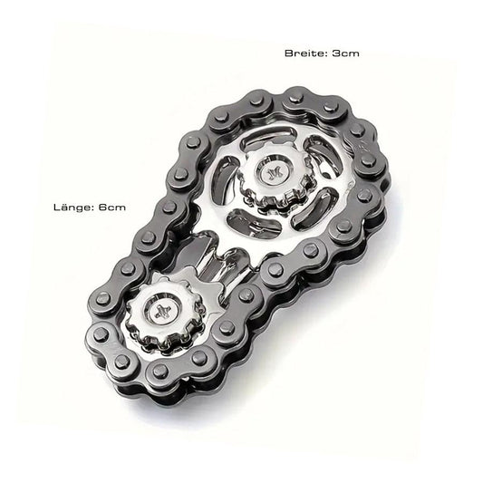 Ketten Fidget Spinner aus Metall anthrazit