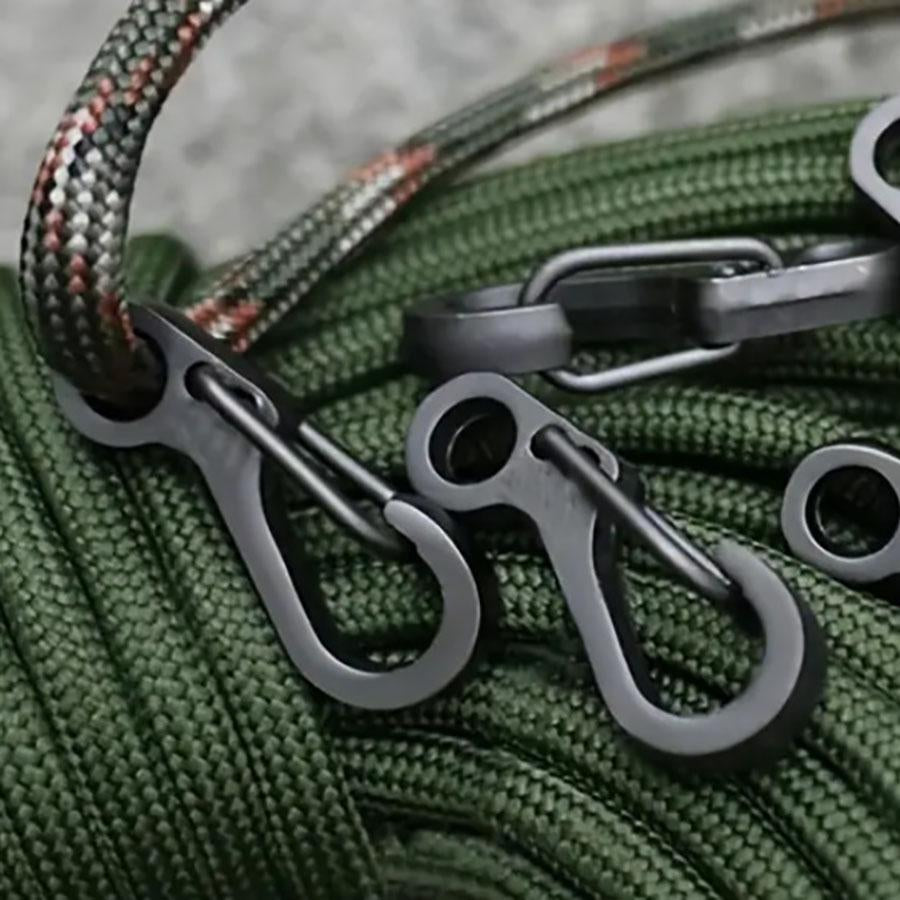 Mini EDC Karabiner für Camping, Outdoor 10 St.