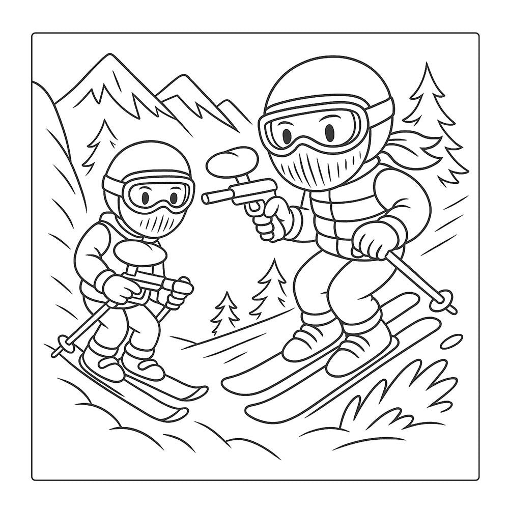 Paintball-Kids Ausmalbuch