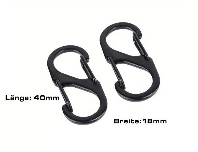 Sgt.Candy S-Karabiner Gr. 2 schwarz