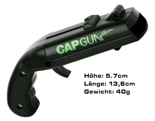 Flaschenöffner und Kronkorken-Pistole schwarz