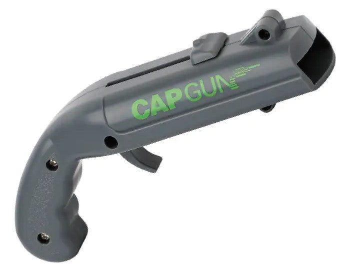 Flaschenöffner und Kronkorken-Pistole grau